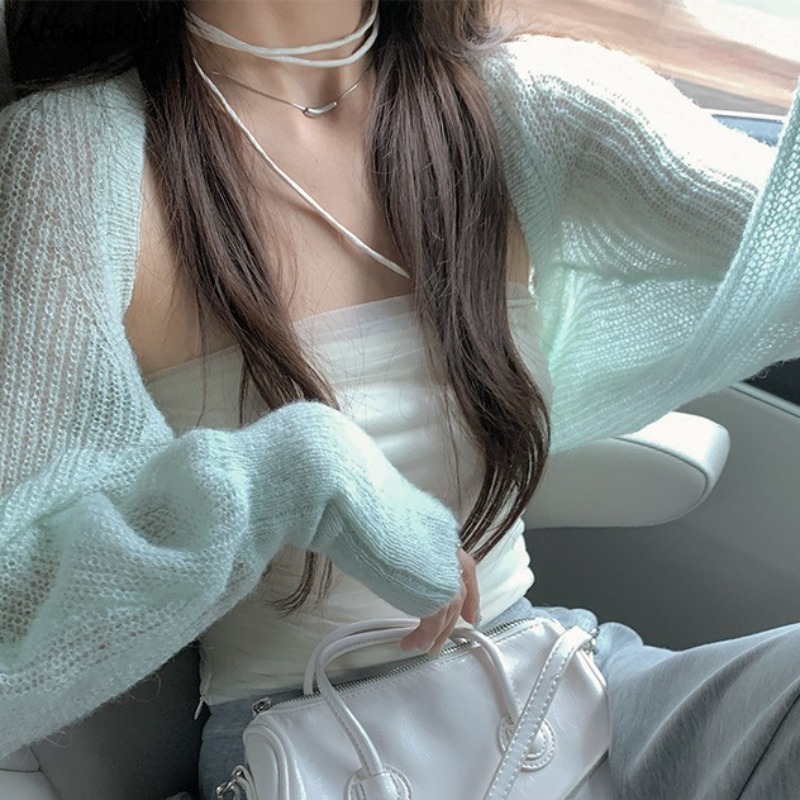 Street Fashion Korean Girl - Cardigan in stile coreano per donna