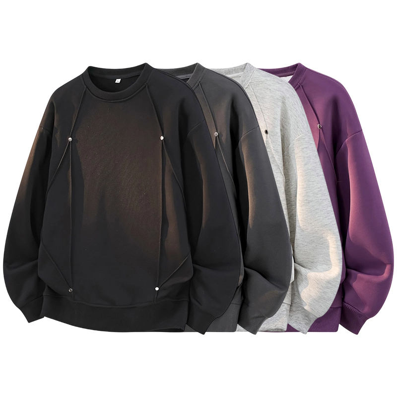 Oversized Crewneck Fleece - Felpa da Uomo Oversize con Collo