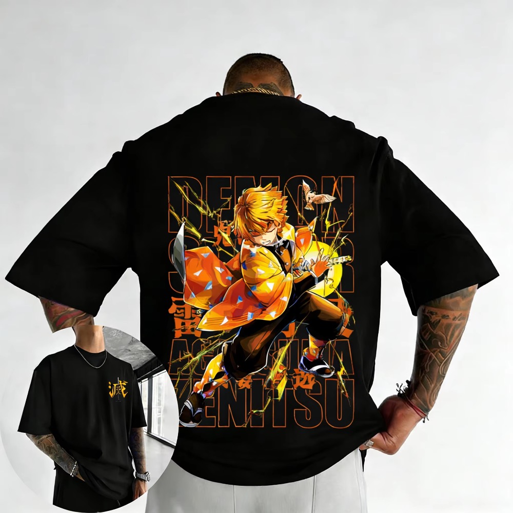 Street Fashion Of Japan - T-shirt Oversize Demon Slayer Estiva con