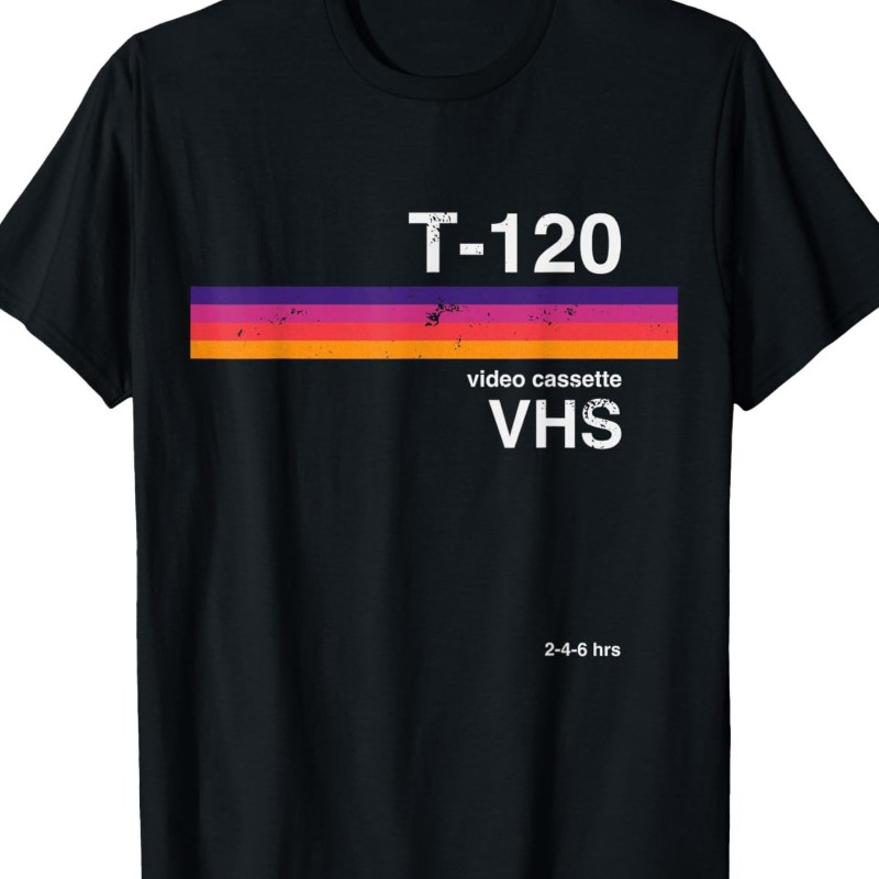 Street Fashion Videos - T-shirt con motivo video VHS retrò,
