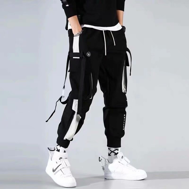Running Pant Jogger - Pantaloni Cargo da uomo Streetwear Harajuku