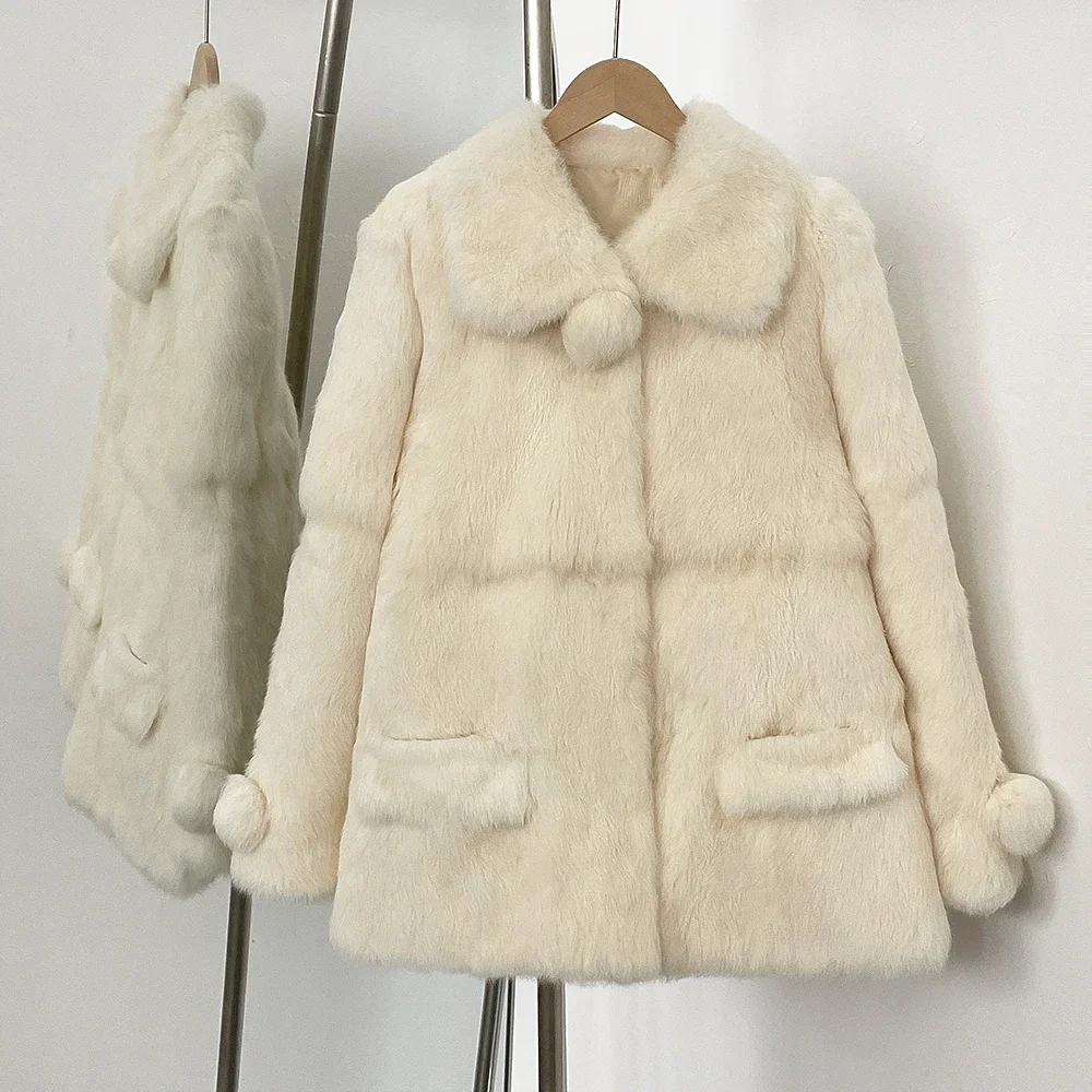 Street Fashion Store - 2025 Vera Giacca di Pelliccia Delle
