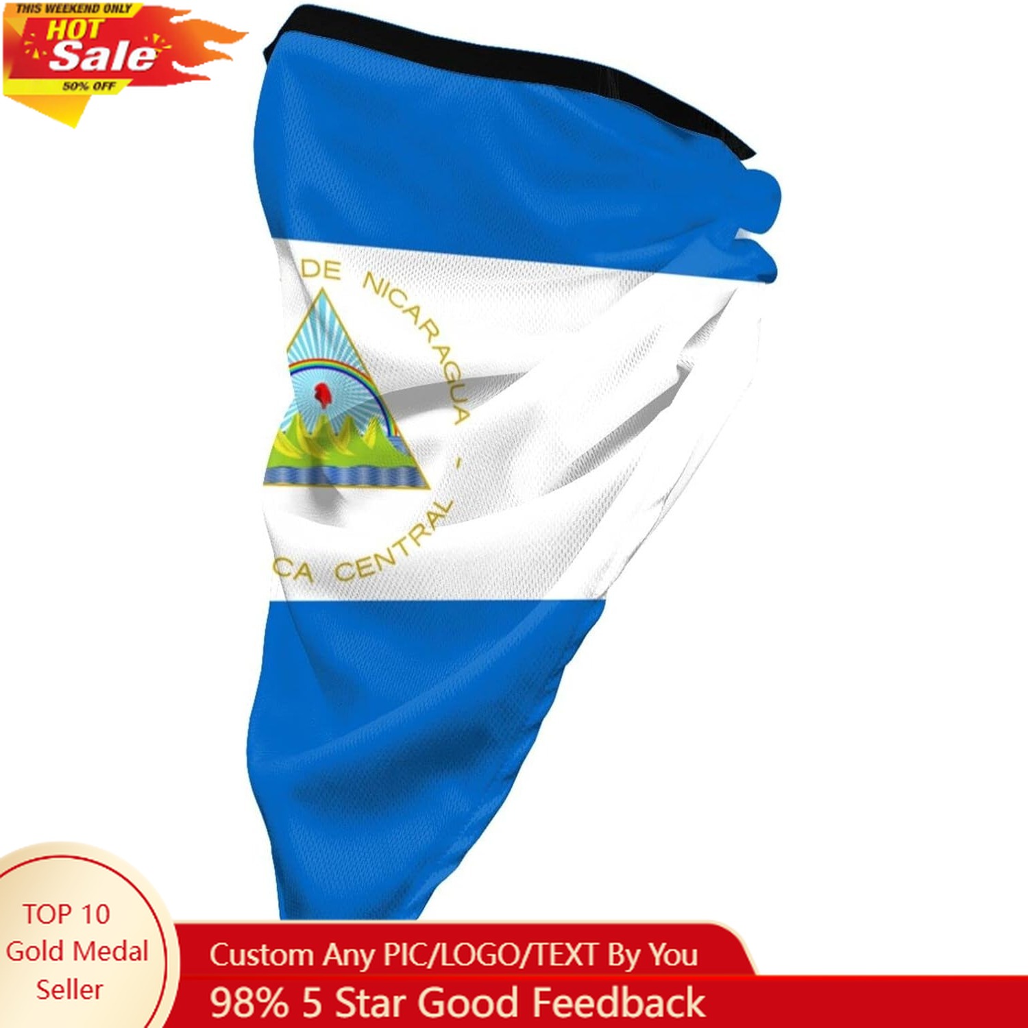 Balaclava Face Mask - Bandiera delle Isole Fiji Maschera sportiva