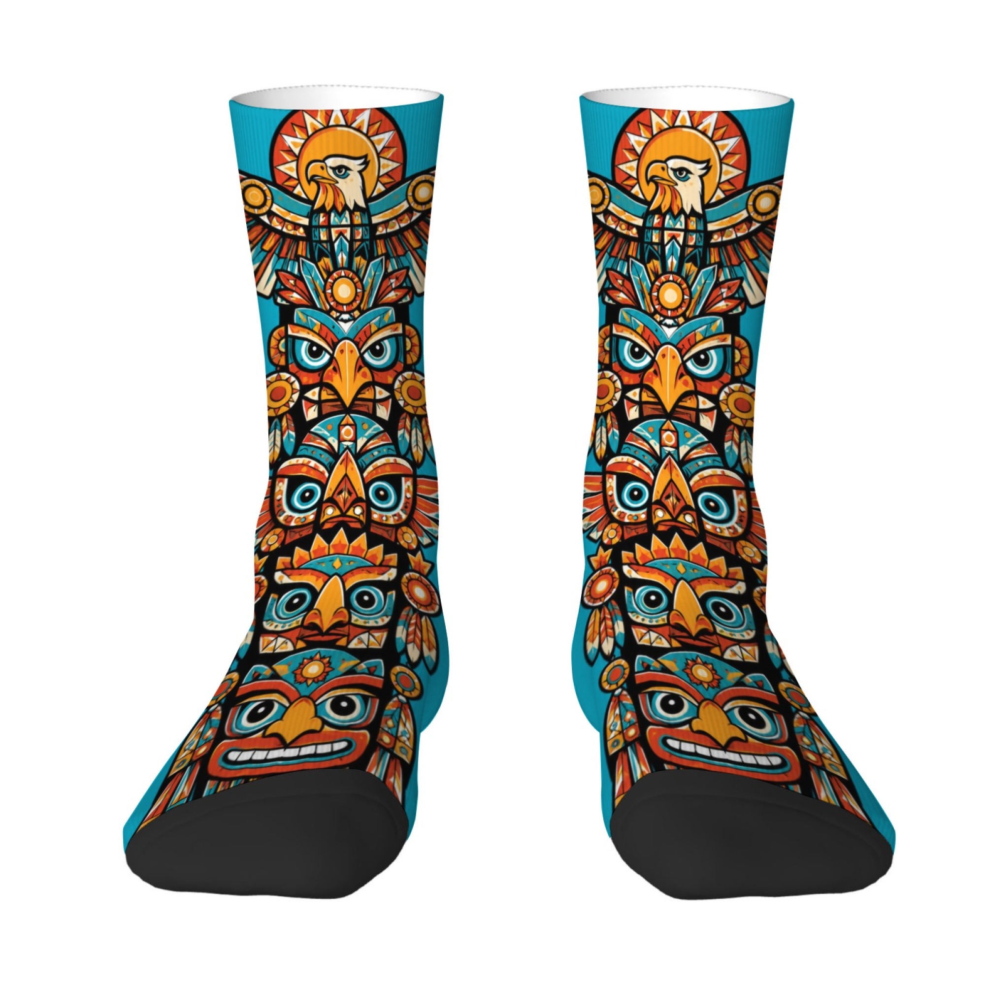 Quirky Street Fashion - Calzini da Uomo con Stampa Totem
