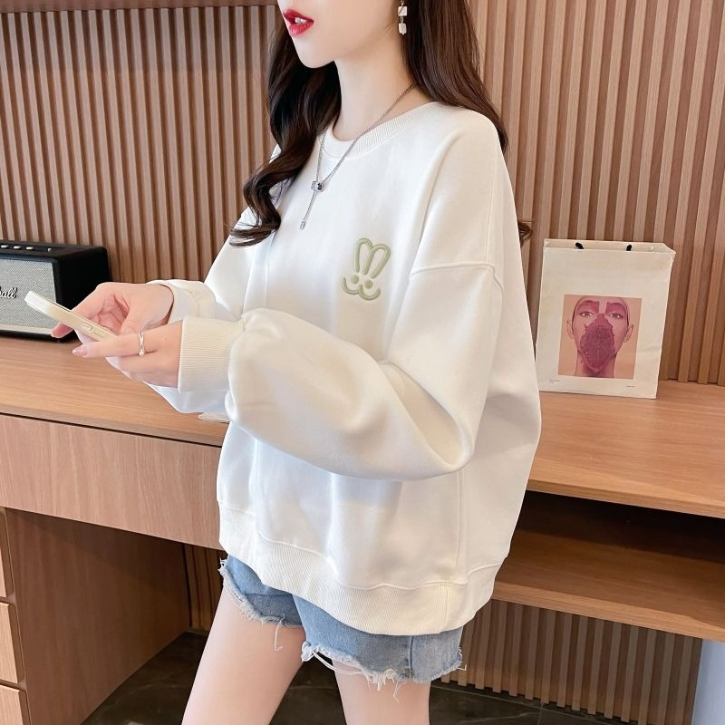 Oversized Crewneck Fleece - Felpa Oversize Leggera da Donna con