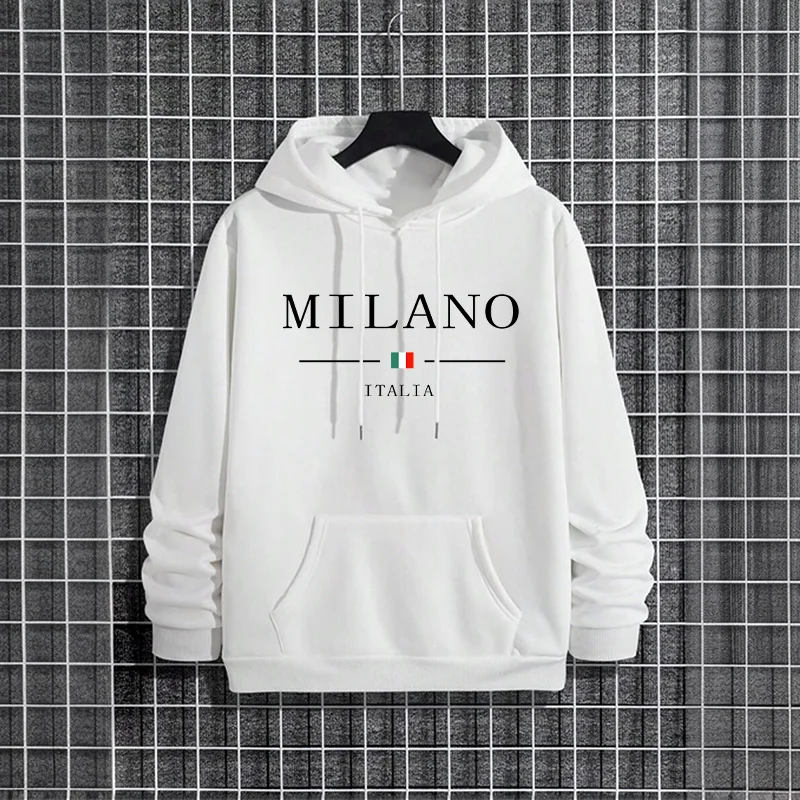 Street Fashion In Milan - Felpe con cappuccio da uomo moda