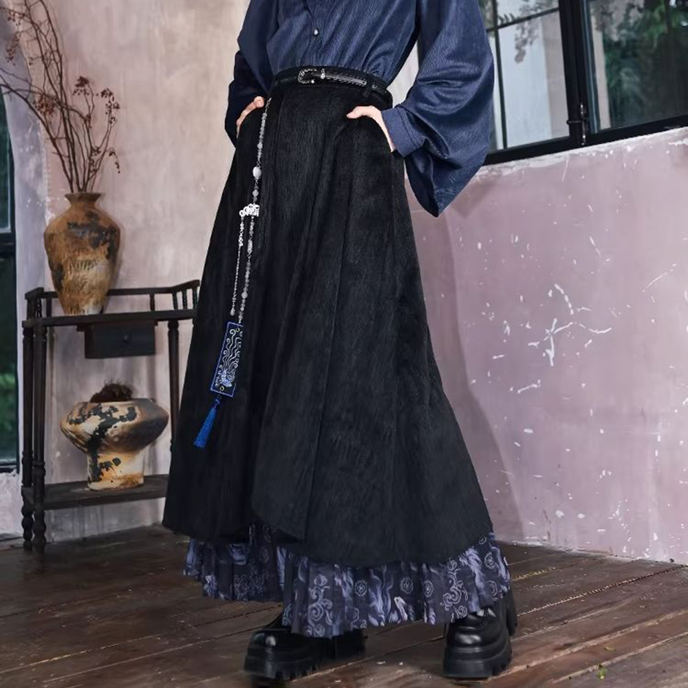 Street Fashion In Chinese - Nuovi Pantaloni Gonna Unisex Patchwork Estate