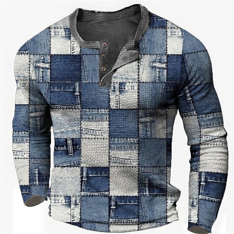 Longline Tee Oversized - T-shirt da uomo vintage T-shirt in