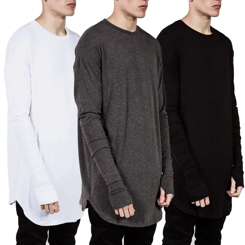 Longline Tee Oversized - T-shirt a maniche lunghe da uomo