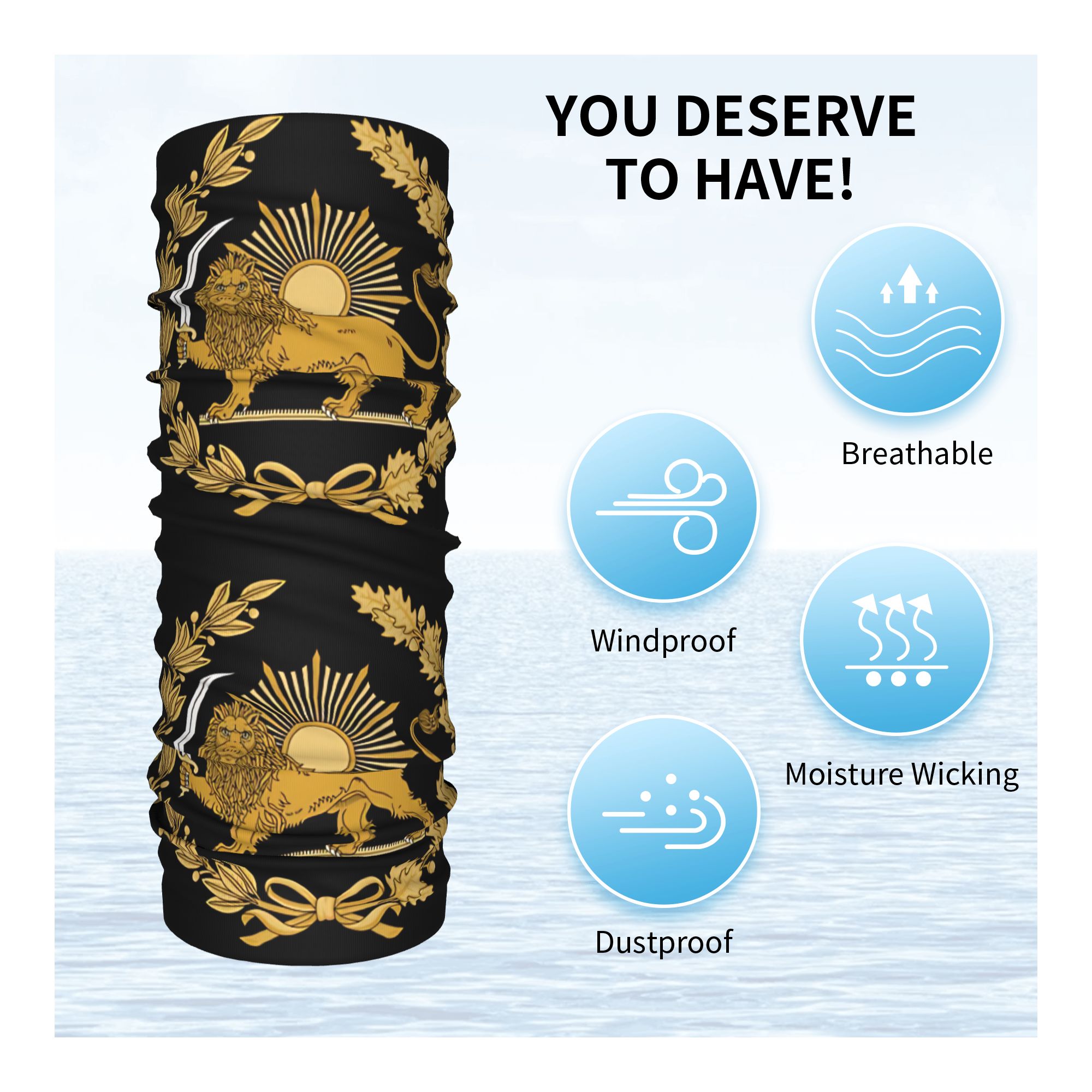 Bandana con emblema del Leone  - Balaclava Face Mask recensione e prezzo