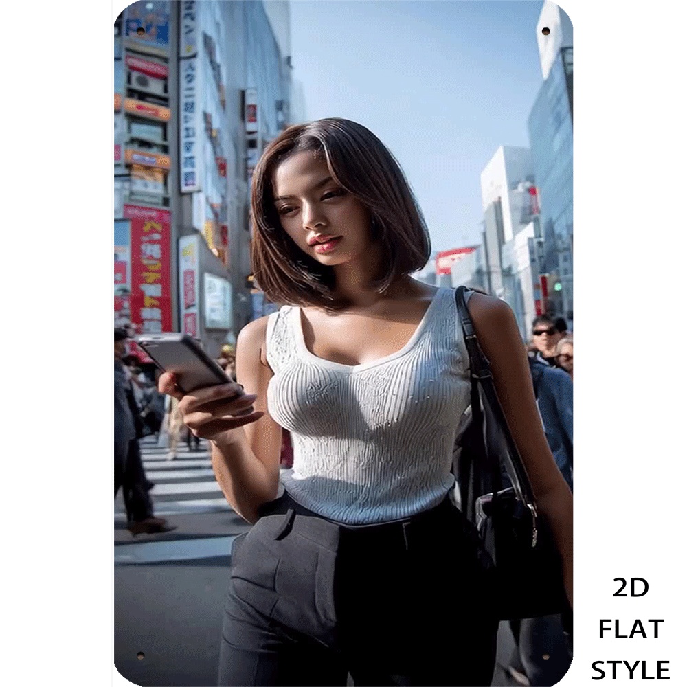 Targa in metallo retrò, moda u - Urban Street Fashion Photography recensione e prezzo