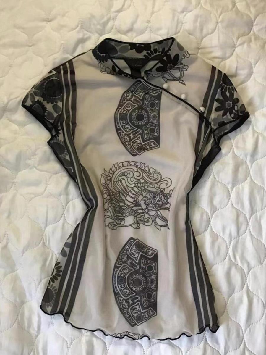 Elegante Top Stampato Modellan - Street Fashion In Chinese recensione e prezzo