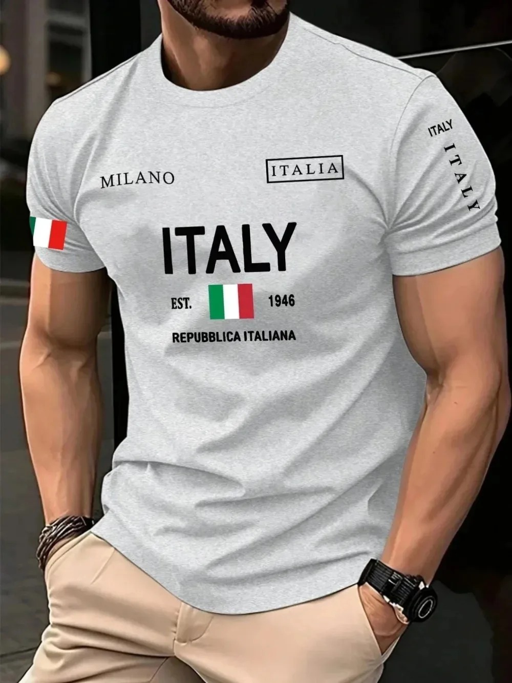 T-shirt da uomo 3D con stampa  - Street Fashion In Milan recensione e prezzo