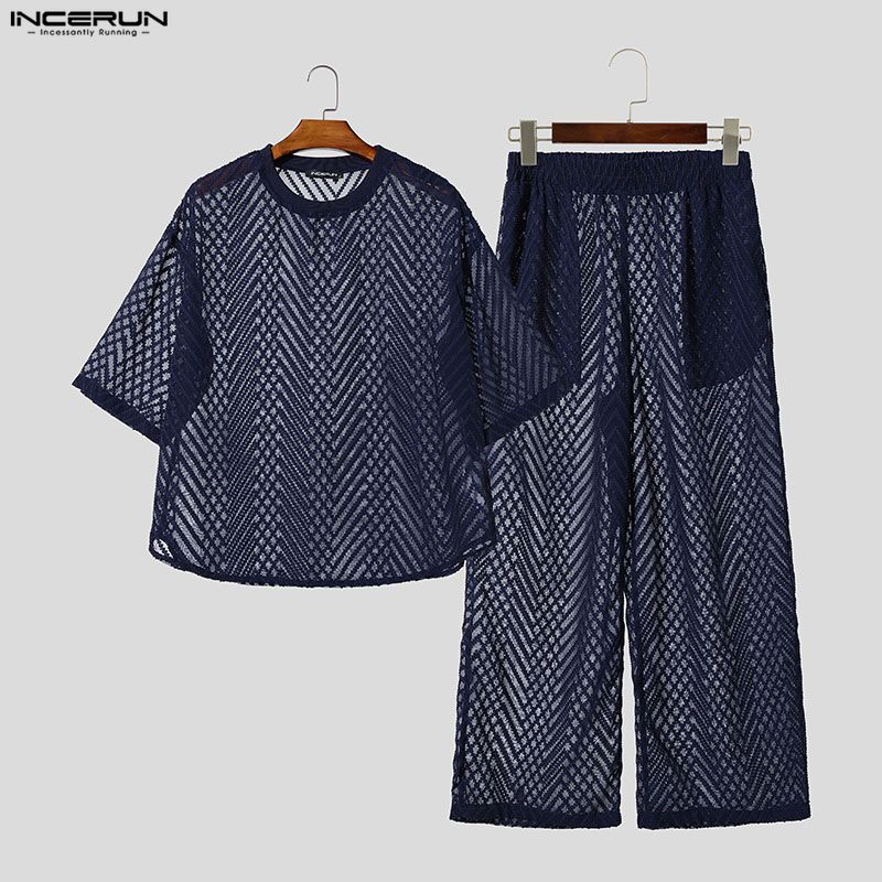 INCERUN Completi da Uomo Trasp - Street Fashion Tshirt recensione e prezzo
