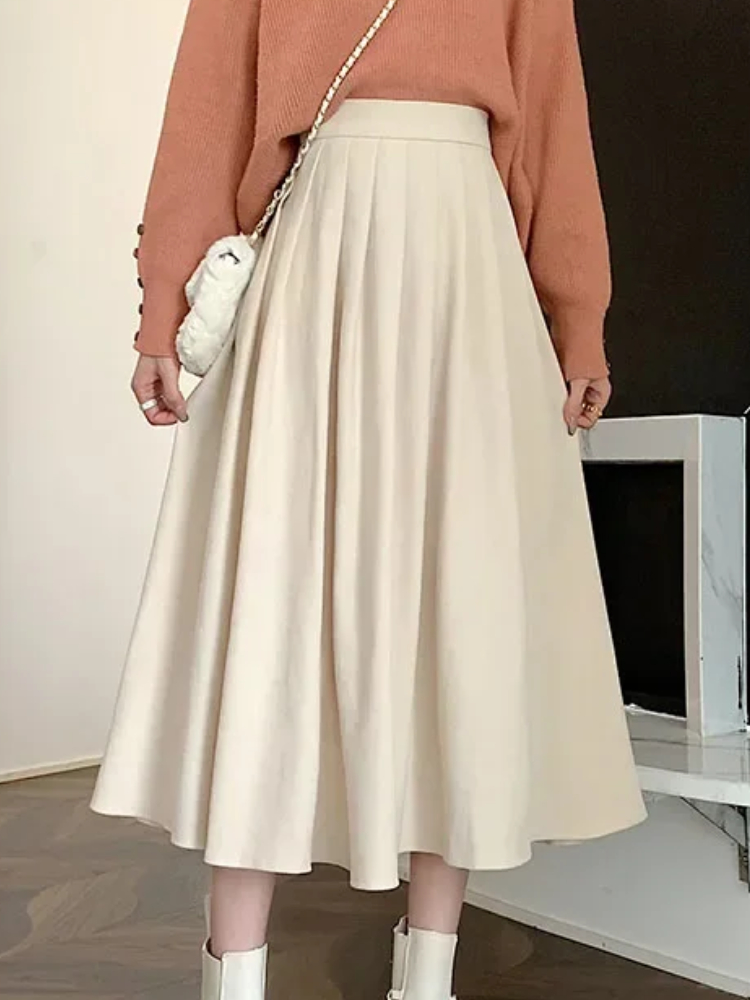 Gonna A pieghe Vintage da donn - Street Fashion Korean Girl recensione e prezzo