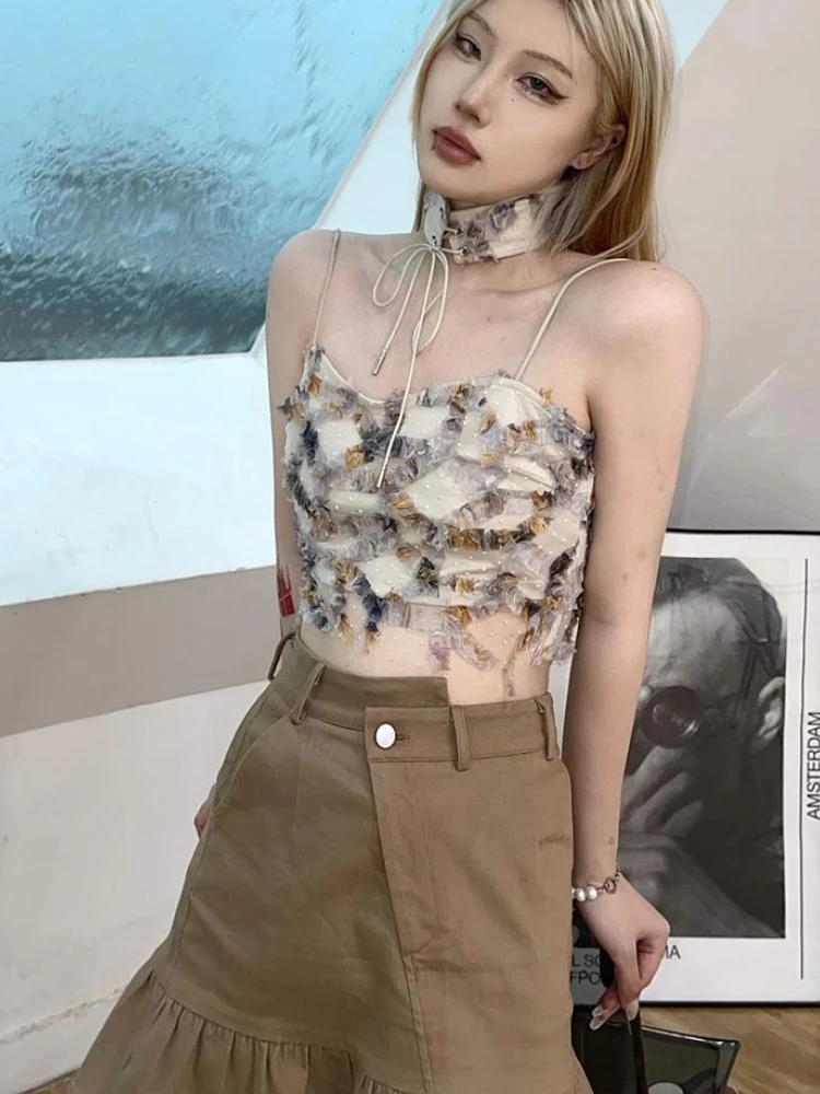 Camis Donna Estate Stampa Crop - Street Fashion Korean Girl recensione e prezzo