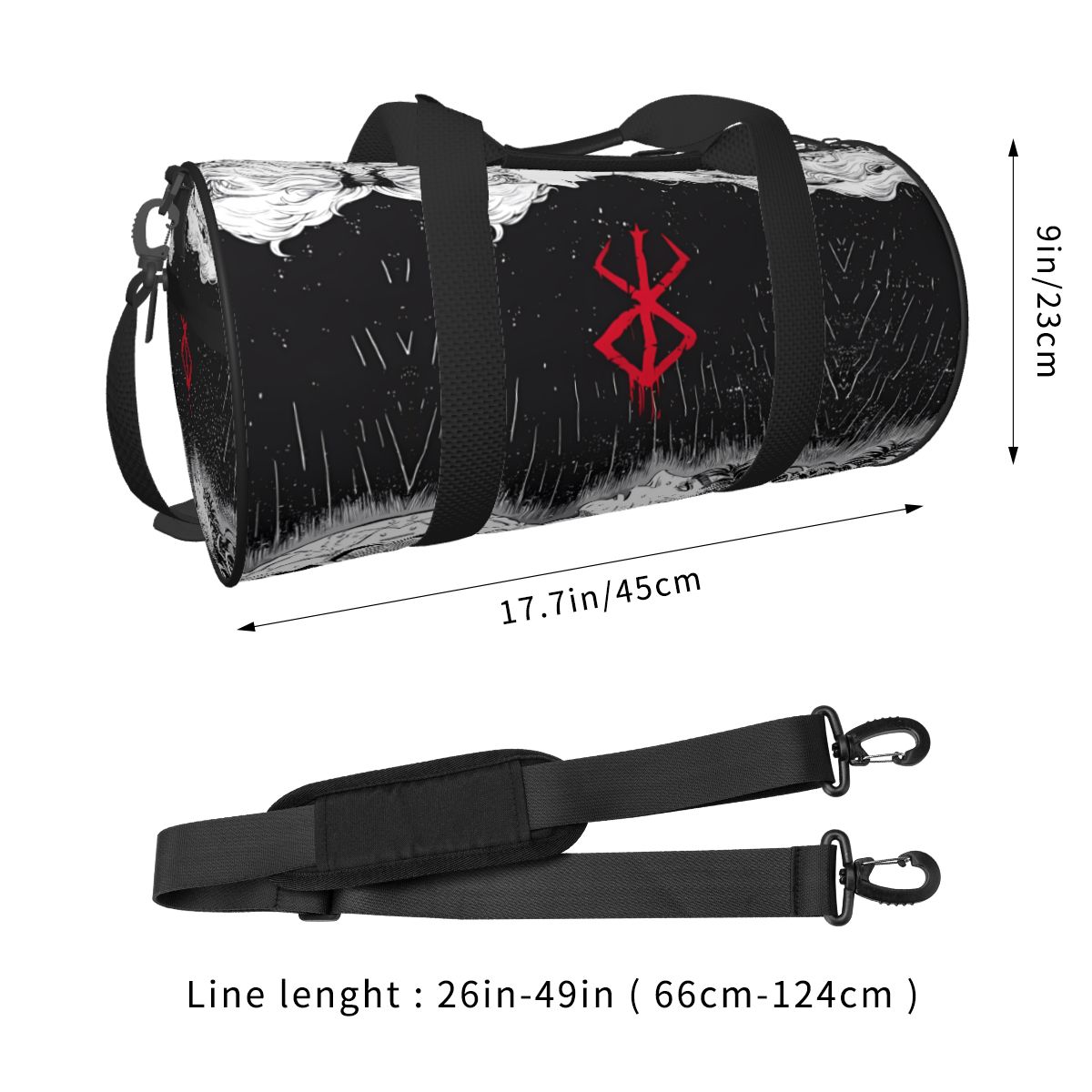 Borsa da palestra Bereserk Ani - Street Fashion Of Japan recensione e prezzo