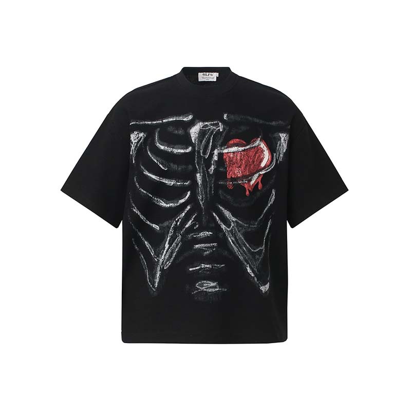 T-shirt hip-hop scheletro di m - Street Fashion Vibes recensione e prezzo