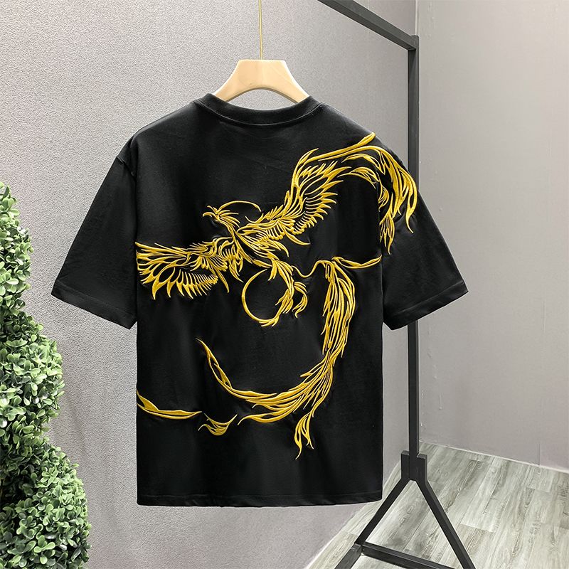 T-shirt a maniche corte ricama - Street Fashion In Chinese recensione e prezzo