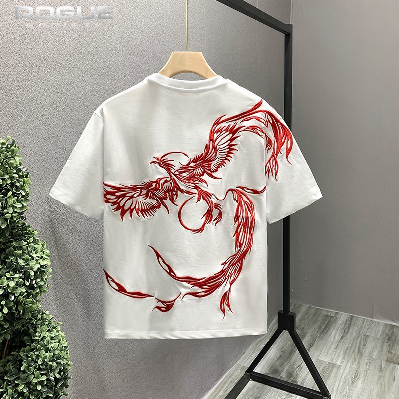 T-shirt a maniche corte ricama - Street Fashion In Chinese recensione e prezzo
